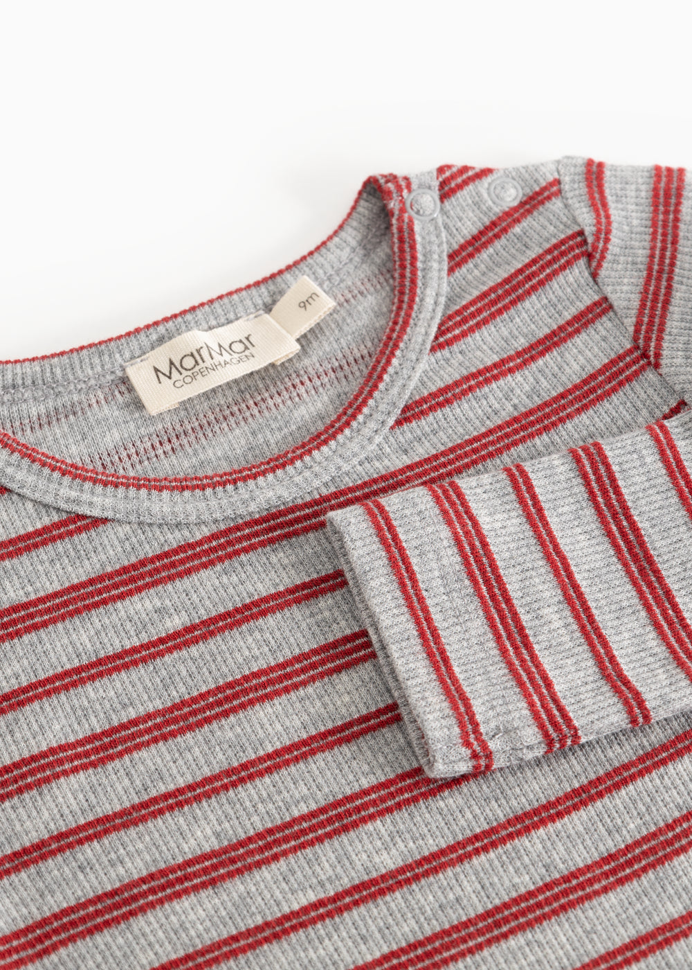 Benedicte Cherry Stripe – Body – Modal Fine Rib – MarMar Copenhagen