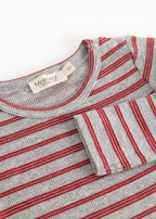 Benedicte Cherry Stripe – Body – Modal Fine Rib – MarMar Copenhagen