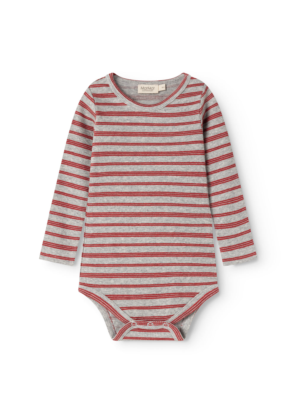 Benedicte Cherry Stripe – Body – Modal Fine Rib – MarMar Copenhagen