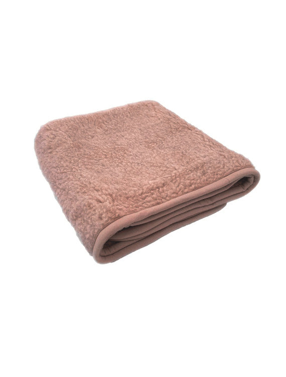 Wool blanket Thumbled Light Rugby Tan – 100% wool – Alwero
