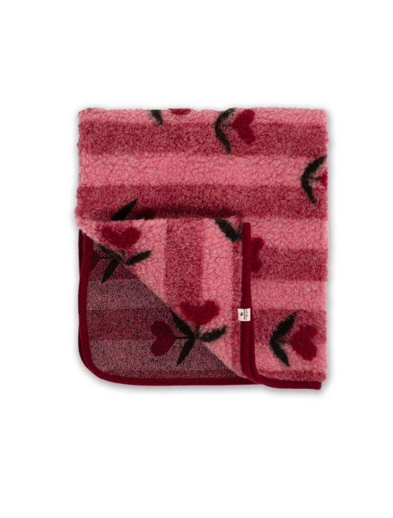 Wollen deken - Cherry Pattern - Thumbled Light – 100% wol – Alwero