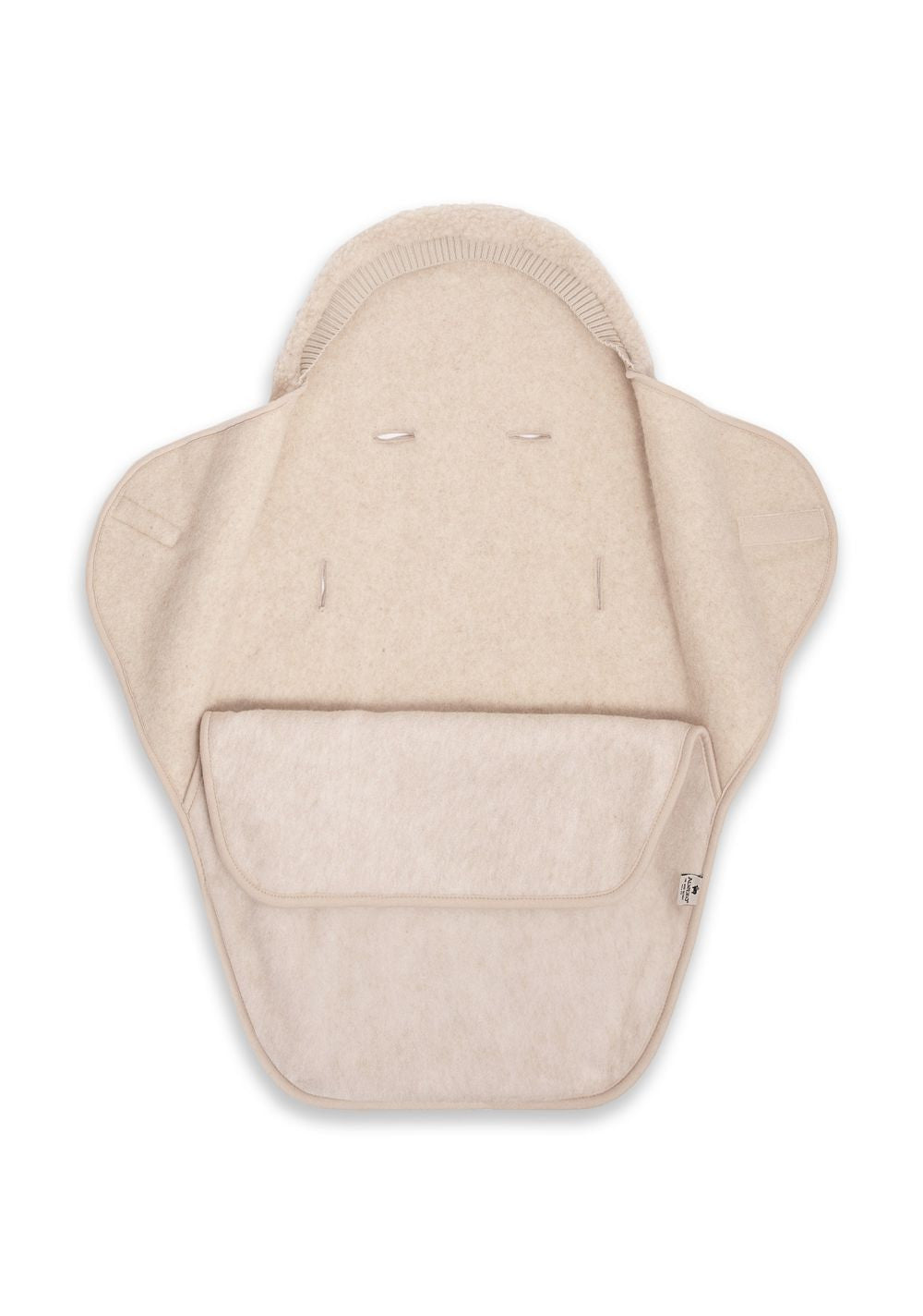 Wrap Blanket Wingy Uni Beige – 100% wool – Alwero