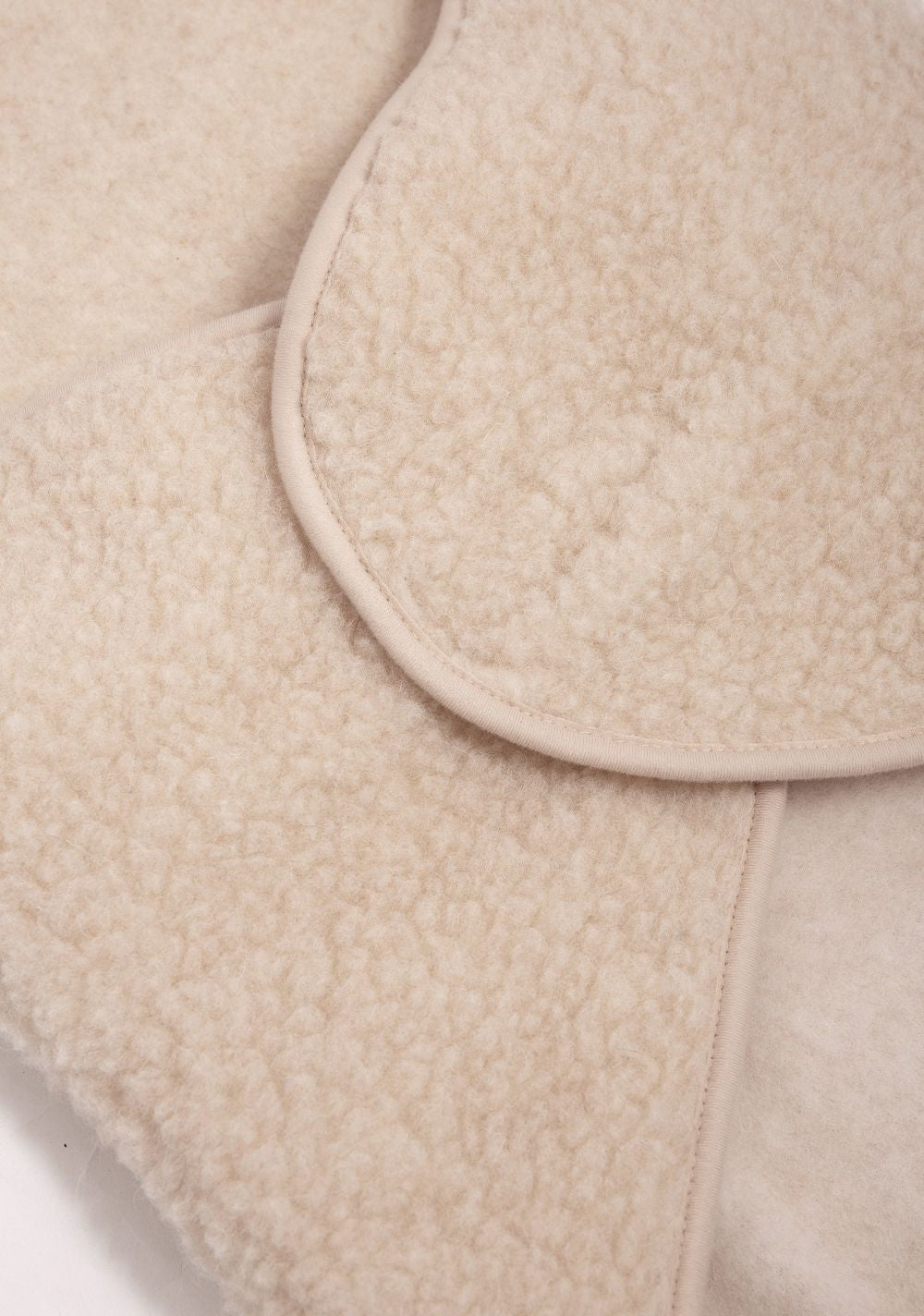 Wrap Blanket Wingy Uni Beige – 100% wool – Alwero
