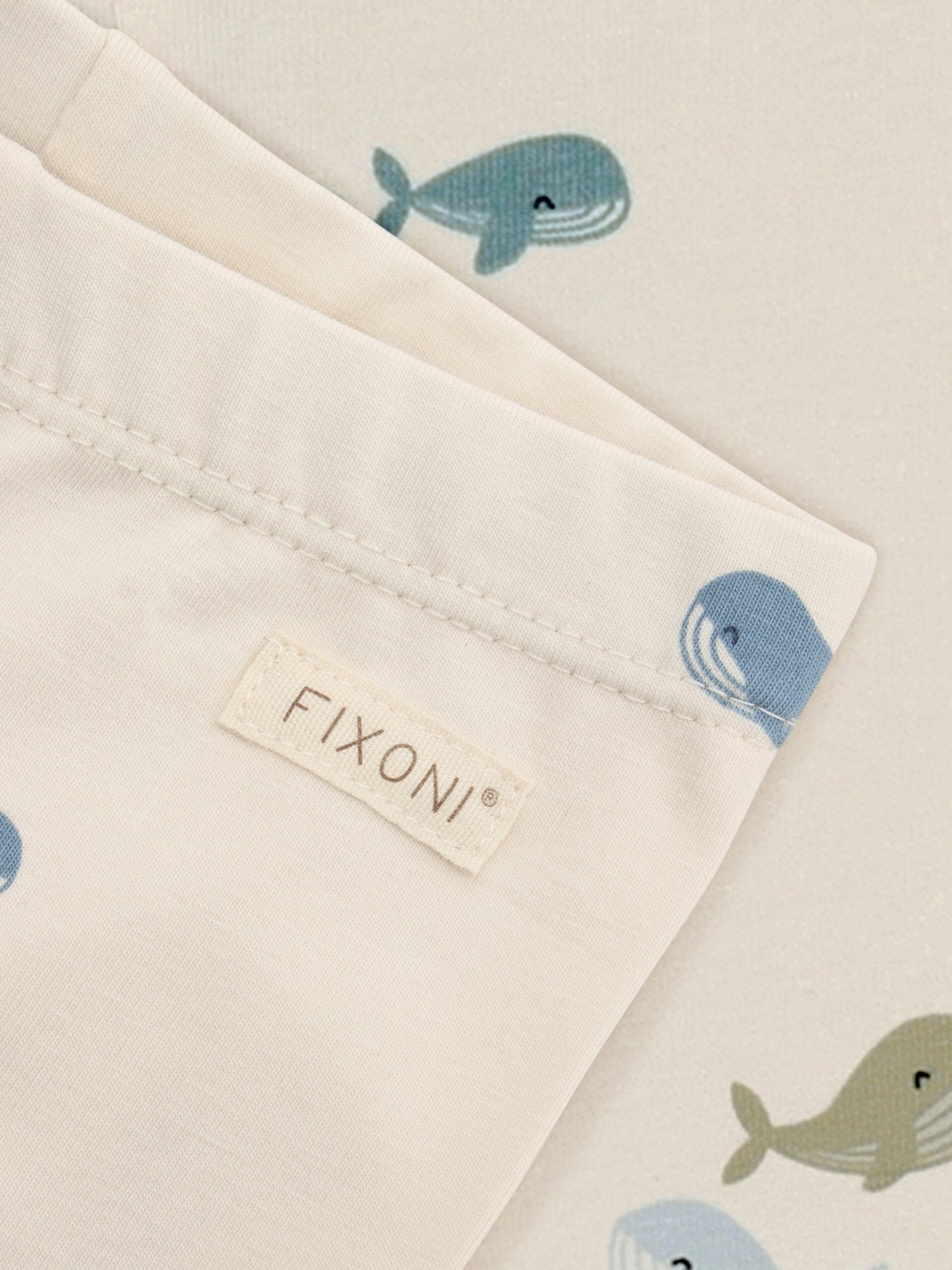 Leggings - Organic Cotton - Arctic Ice/Whales - Fixoni