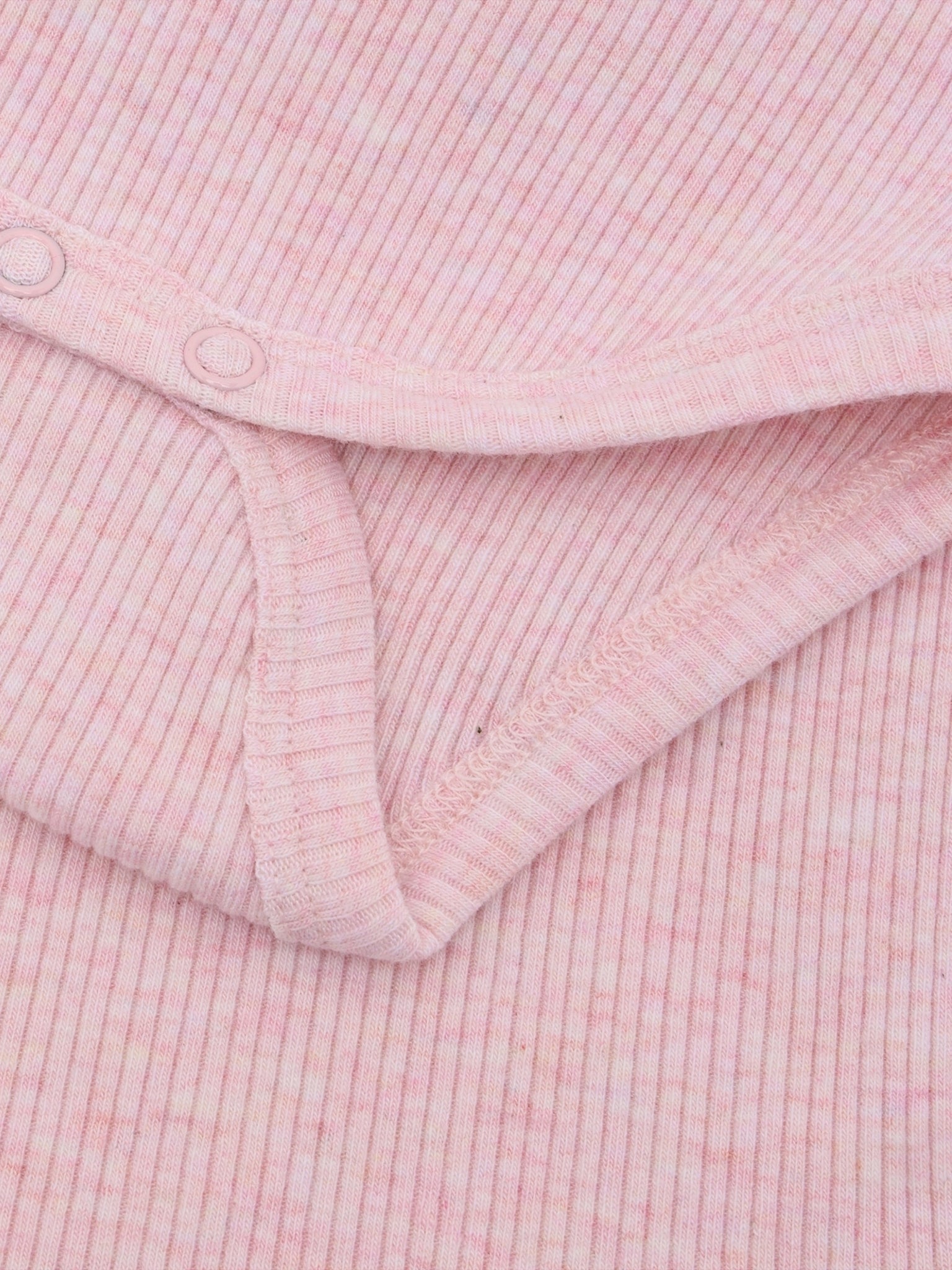 Romper - Modal/katoen - Roze/Bleached Mauve Melange - Fixoni - voorkant - afbeelding 2
