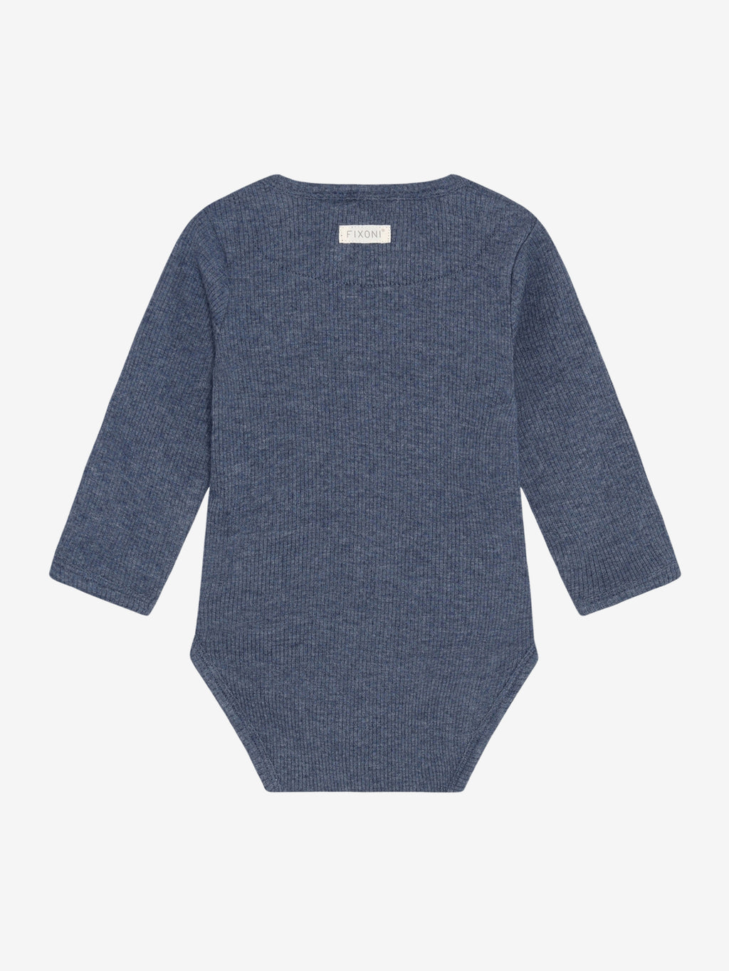 Romper - Modal/katoen - Donkerblauw/Vintage Indigo Melange - Fixoni - voorkant - afbeelding 3