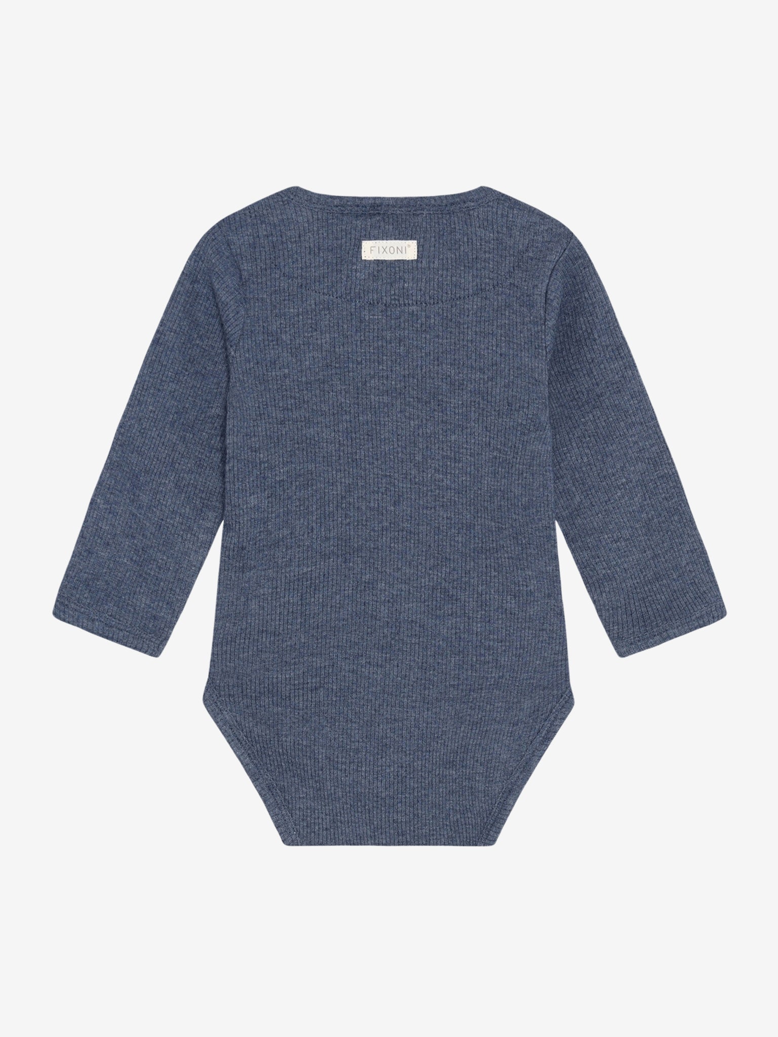 Romper - Modal/katoen - Donkerblauw/Vintage Indigo Melange - Fixoni - voorkant - afbeelding 3
