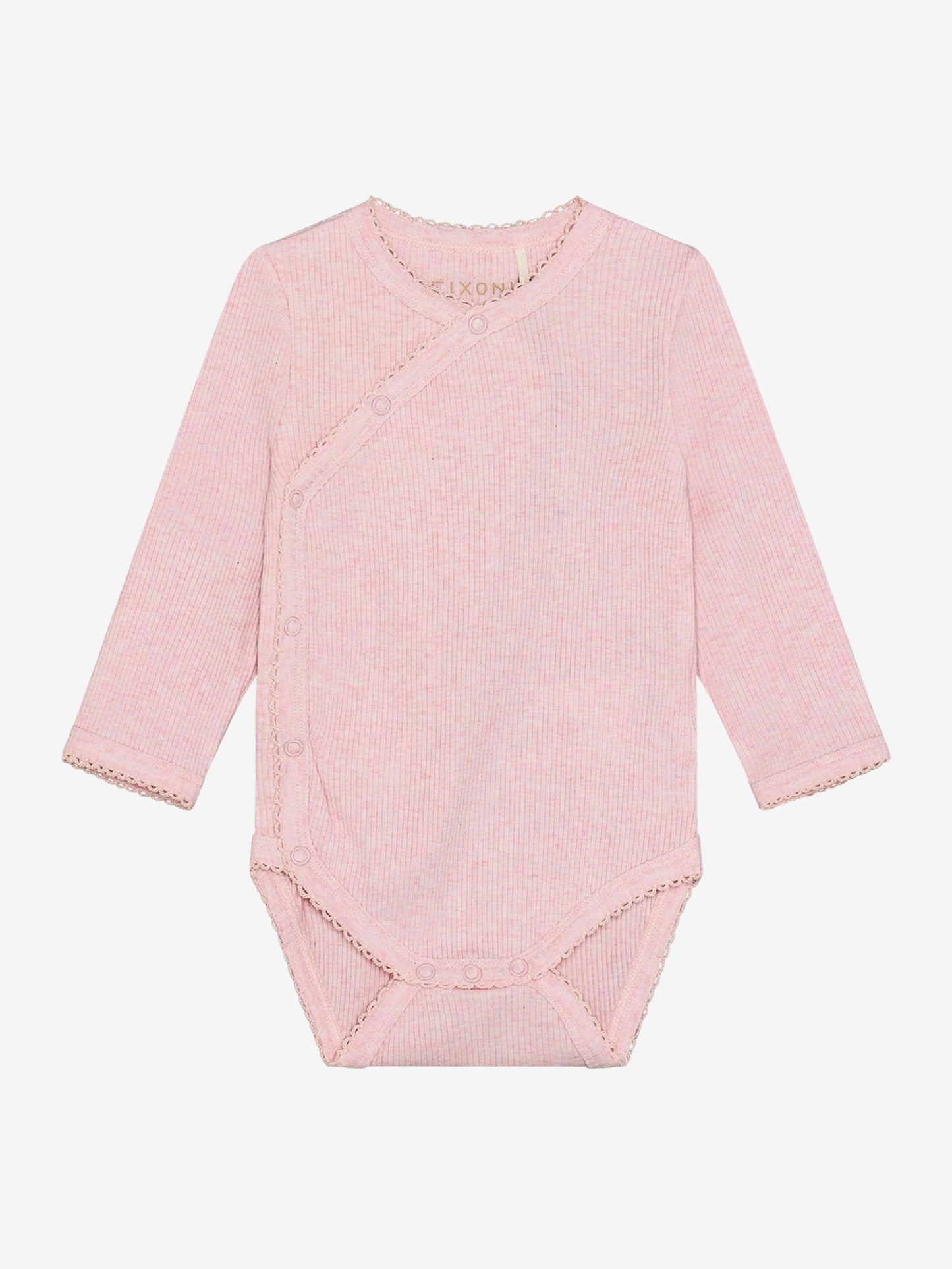 Overslagromper - Modal/katoen - Roze/ Bleached Mauve Melange - Fixoni