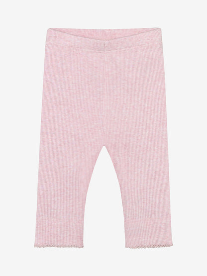 Leggings - Modal/Baumwolle - Rosa/Bleached Mauve Melange - Fixoni