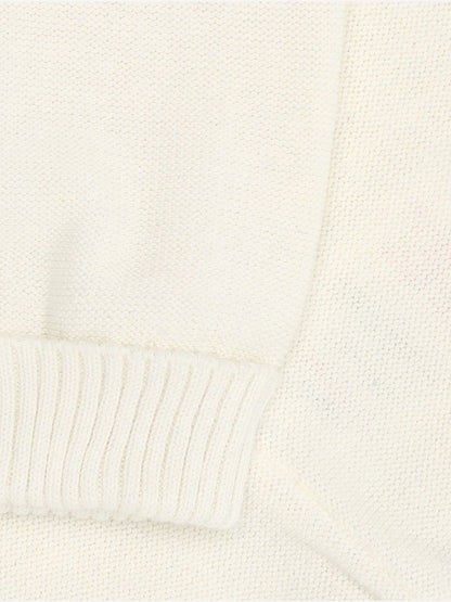 Knitted pants - Organic cotton - Knit Pants - Antique White - GOTS - Fixoni
