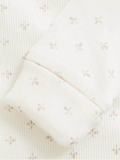 Bodysuit - Cotton - White/Gardenia - Fixoni