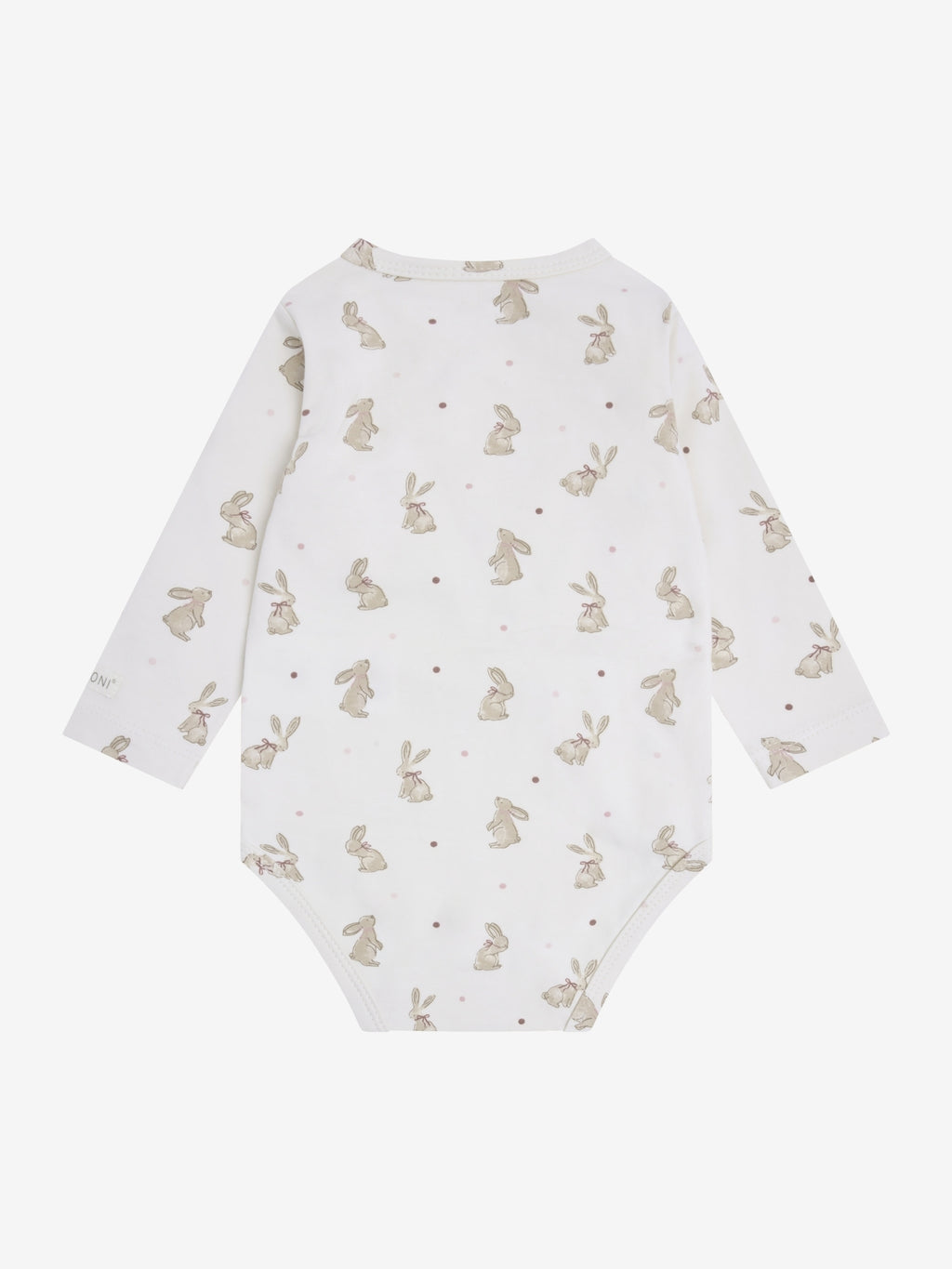 Overslagromper met konijnenprint – Pale Lilac – Biologisch katoen – Fixoni