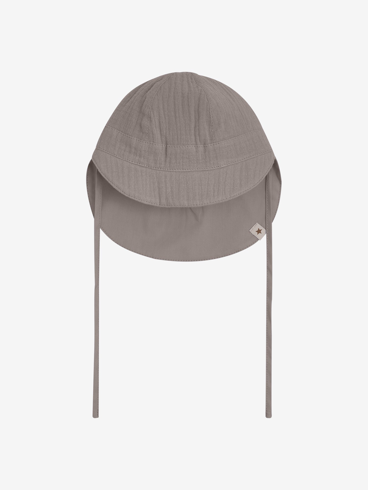 Baby Sonnenhut - Bio-Baumwolle/Musselin - Braun/Moon Rock - Huttelihut