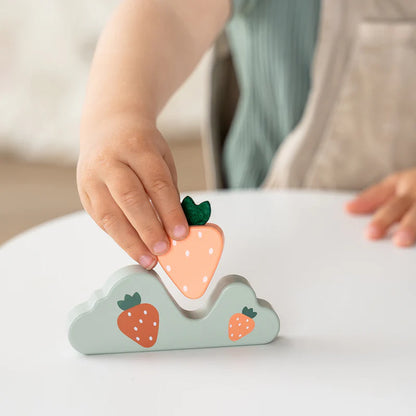 Wooden farm set - Tiny farm play set - Pigee - Colour mix - Done by Deer