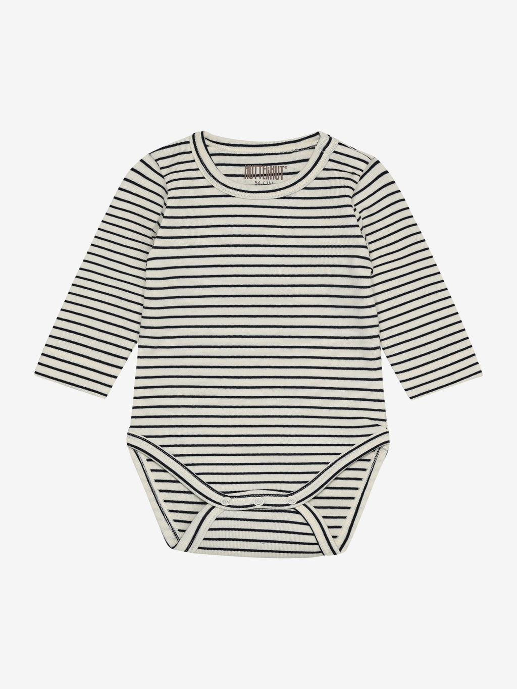 Romper lange mouw - Biologisch katoen - Body LS YD Stripe - Navy Blazer - Huttelihut - voorkant