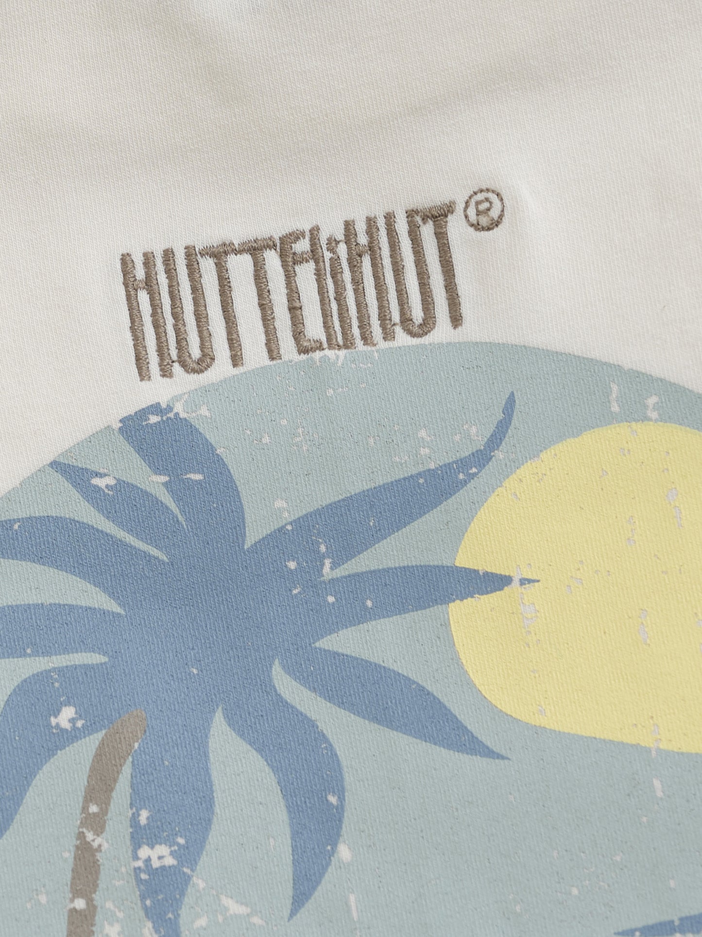Grafisch T-shirt - Biologisch katoen - Wit/Antique White - Huttelihut