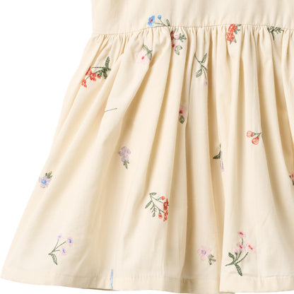 Jurkje baby - Pinafore Wrinkle Sienna - Biologisch katoen - Ivory/Creme - Wheat