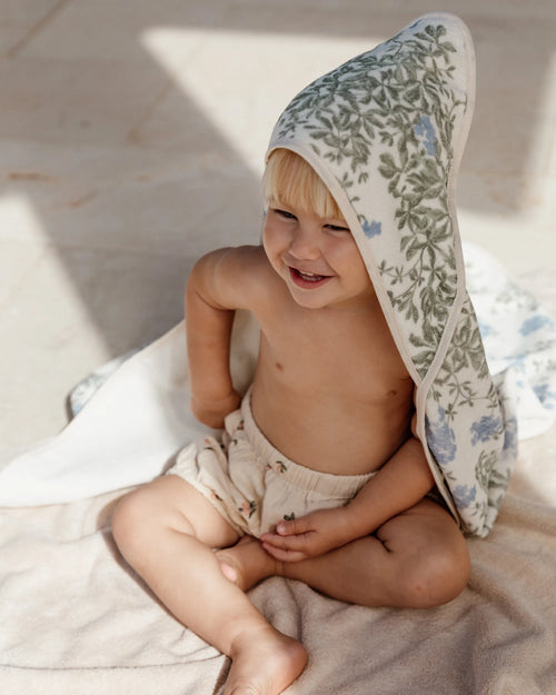 Badcape Plumbago met capuchon - Biologisch katoen - 80 x 80 cm - Garbo&Friends - productfoto - afbeelding 5