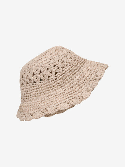 Zonnehoedje - Stro hoedje - Straw Hat w. Crochet Edge - En Fant