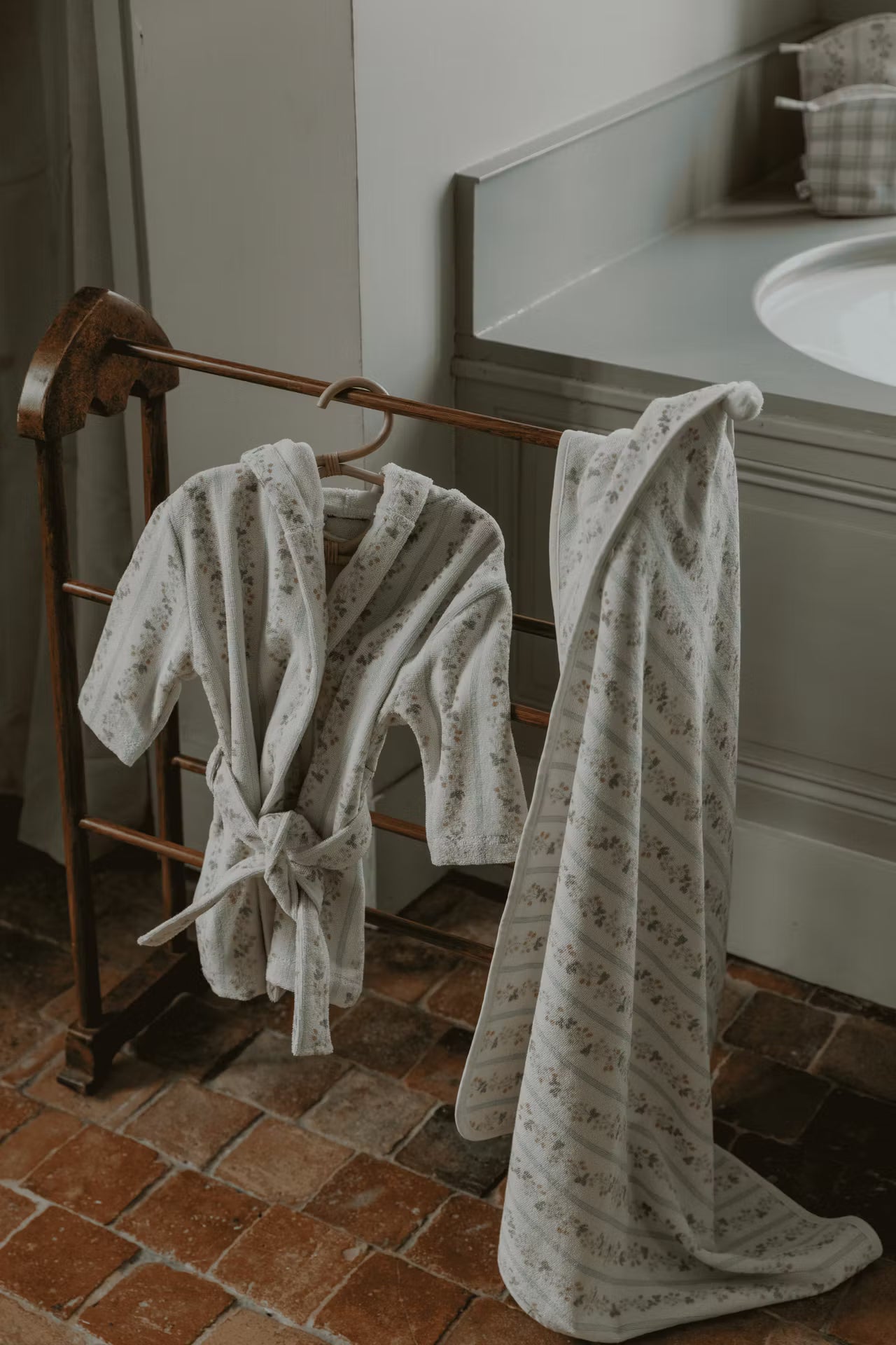 Badjas voor kinderen Strawberry Garland - Katoen terry - Garbo&Friends