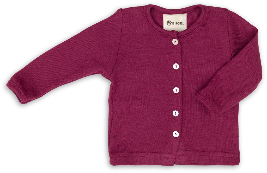 Babyvestje - Wol/Zijde - Baby Cardigan - Engel Natur