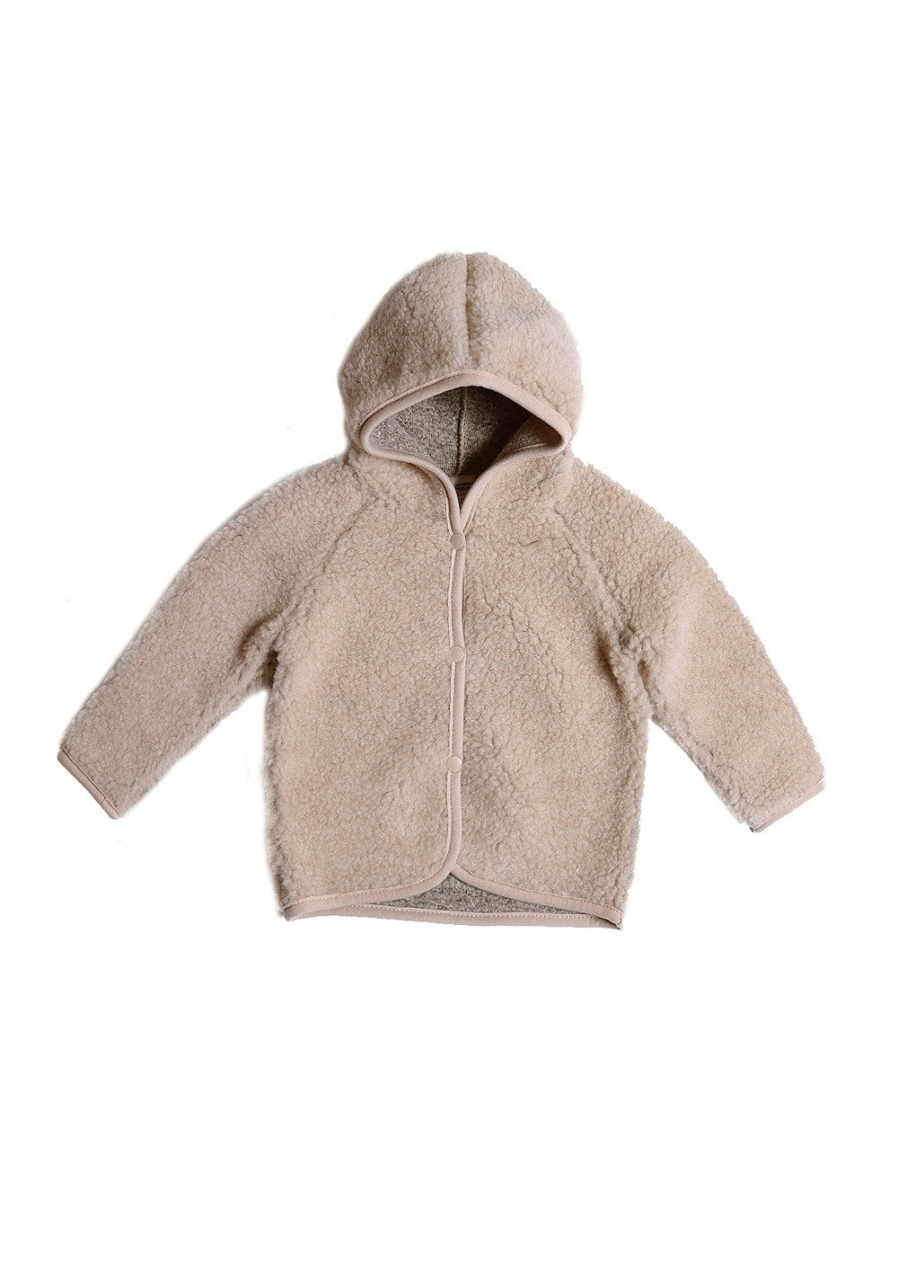 Wool vest/jacket - Kuku Light Sand Brown – 100% light wool – Alwero
