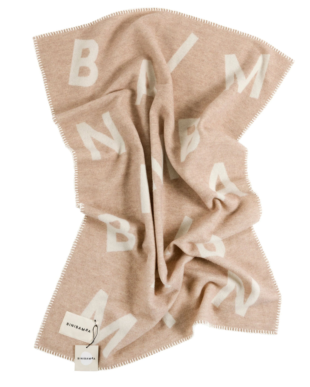 Alphabet Merino Biniblanket – Bassinet Blanket - 100% Merino Wool - 75×100 cm – BINIBAMBA