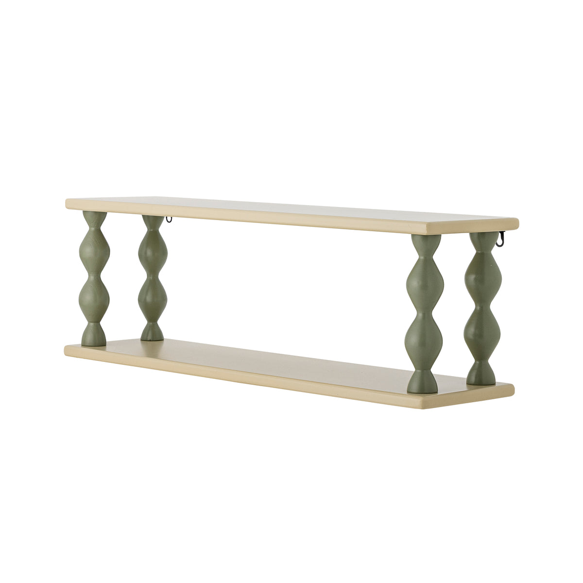 Bibiola Shelf Multi – Bloomingville MINI: angled view of the wall shelf.