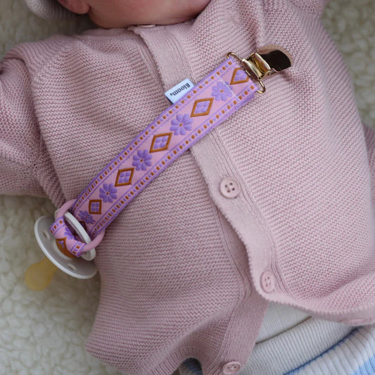Schnullerkette Dublin - Handgemacht - Baby Bloom Clips