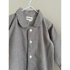 Classic PJ Suit - Biologisch katoen - Tiny Check Brown - Lalaby