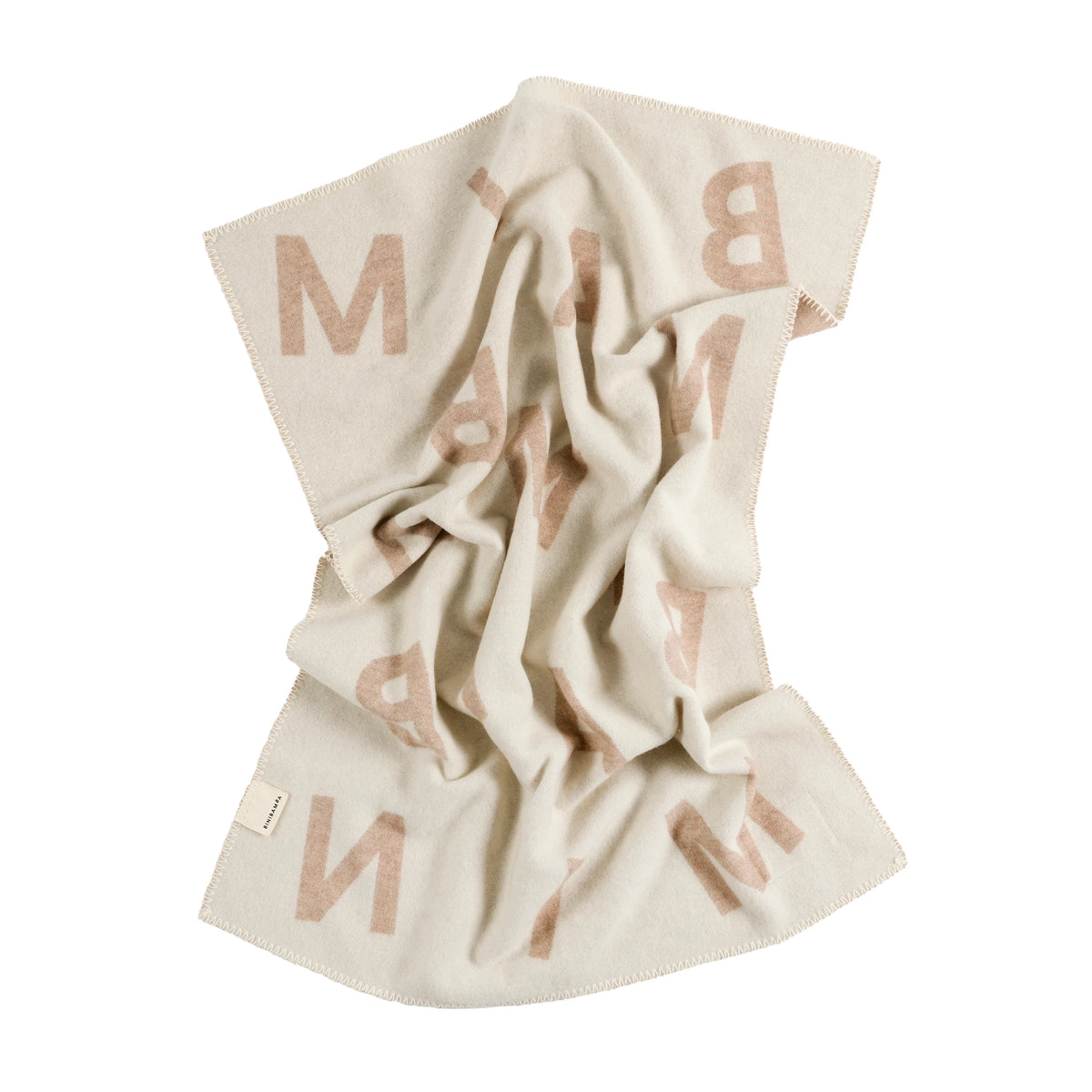 Alphabet Merino Biniblanket – Bassinet Blanket - 100% Merino Wool - 75×100 cm – BINIBAMBA