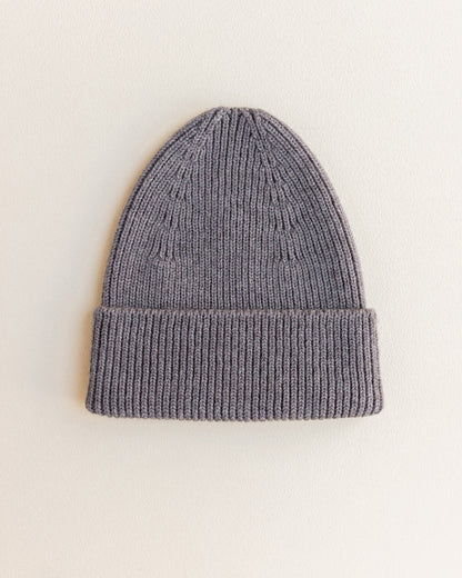 Beanie Fonzie Kids - 100% extra fine Italiaanse merino wol - HVID