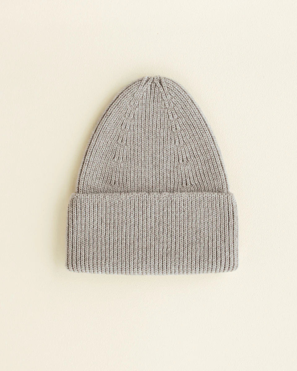 Knitted beanie - Fonzie newborn - Merino wool - HVID