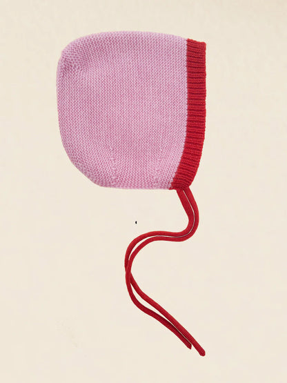 Bonnet Dolly - Baby Strikmutsje - Merinowol - HVID