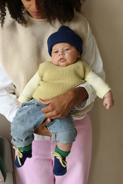 Booties - Baby Slofjes - Merinowol - HVID