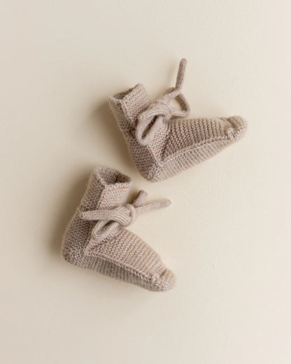 Booties - Baby Slofjes - Merinowol - HVID