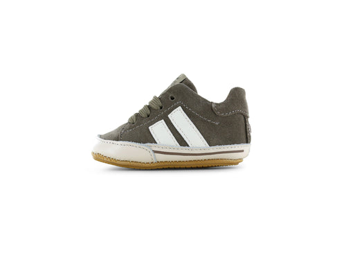 BABY-PROOF® first walking shoes Navy / Taupe – Suede & leather – Shoesme