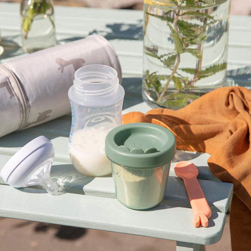 Babyvoedingscontainer - Baby food container 3-pack - Croco - Green - Done by Deer - productfoto