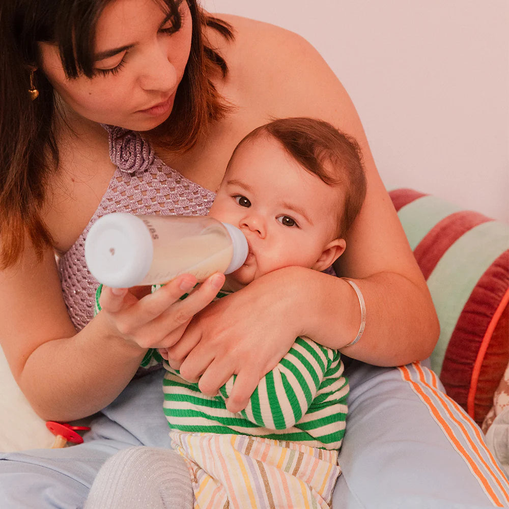 Babyfles van glas - Latex/Natuurrubber - Ivory - 120 ml of 240 ml - BIBS - productfoto - afbeelding 7