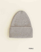 Beanie Fonzie Kids - 100% extra fine Italiaanse merino wol - HVID