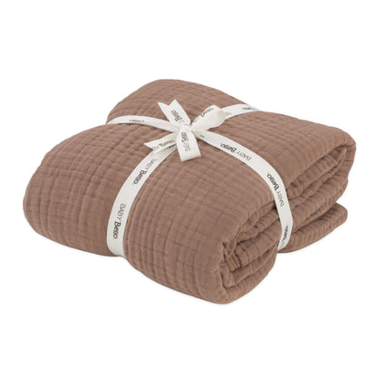 Crib/cot blanket - Sandshell - Organic cotton - Baby Bello