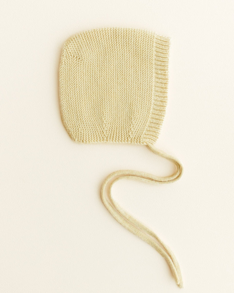 Bonnet Dolly - Babystrickmütze - Merinowolle - HVID