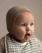 Bonnet Dolly - Babystrickmütze - Merinowolle - HVID