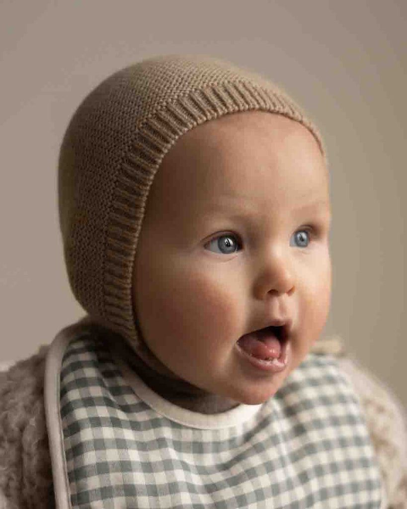 Bonnet Dolly - Babystrickmütze - Merinowolle - HVID