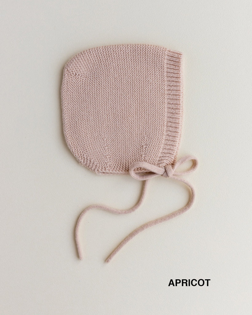 Bonnet Dolly - Babystrickmütze - Merinowolle - HVID