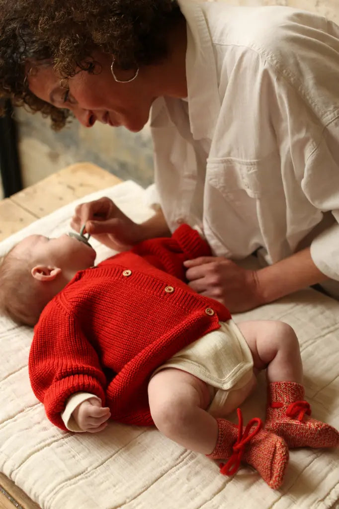 Knitted cardigan Inga - Seamless cardigan – Merino wool – HVID