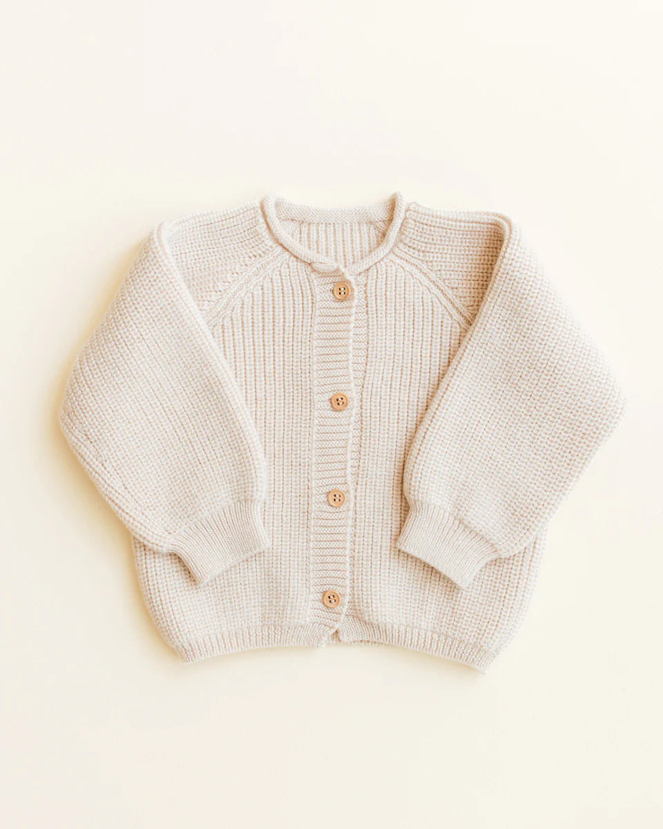 Gebreid vest Inga - Seamless cardigan - Merinowol - HVID - productfoto - afbeelding 8