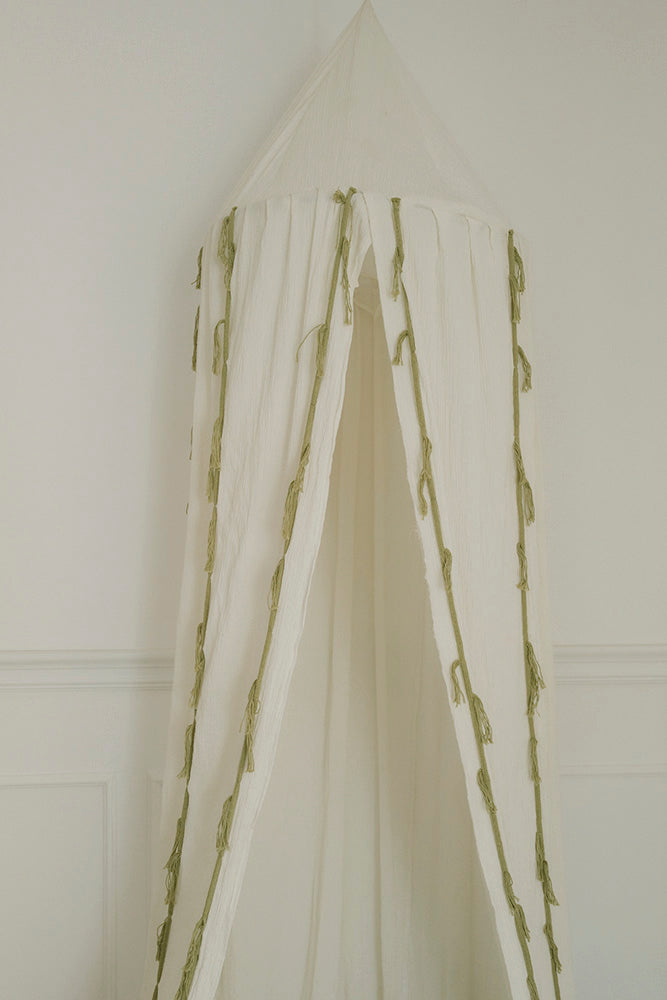 Canopy Crepe Swan – Ivory – Katoenen bedhemeltje – Lorena Canals