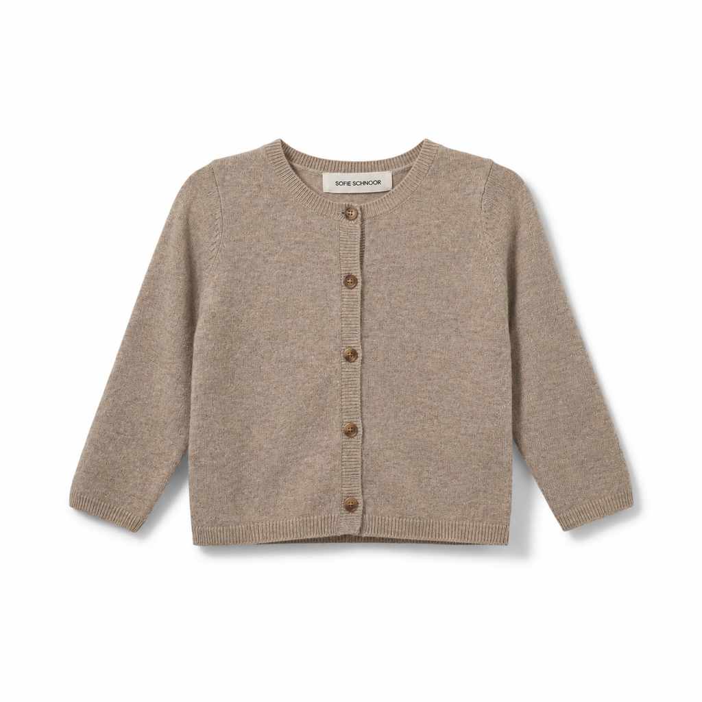 Wollen vest CisseSB - 100% wol - Beige & Bruin - Sofie Schnoor