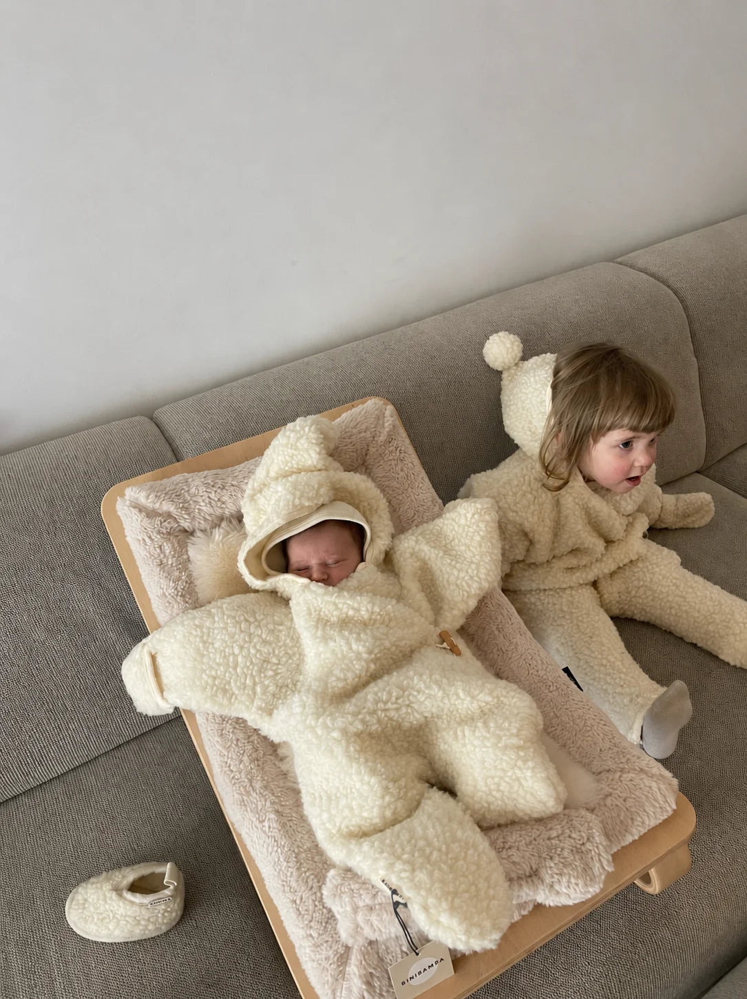Merino Snugglesuit – Wollener Babyoverall aus 100% Merinowolle – BINIBAMBA